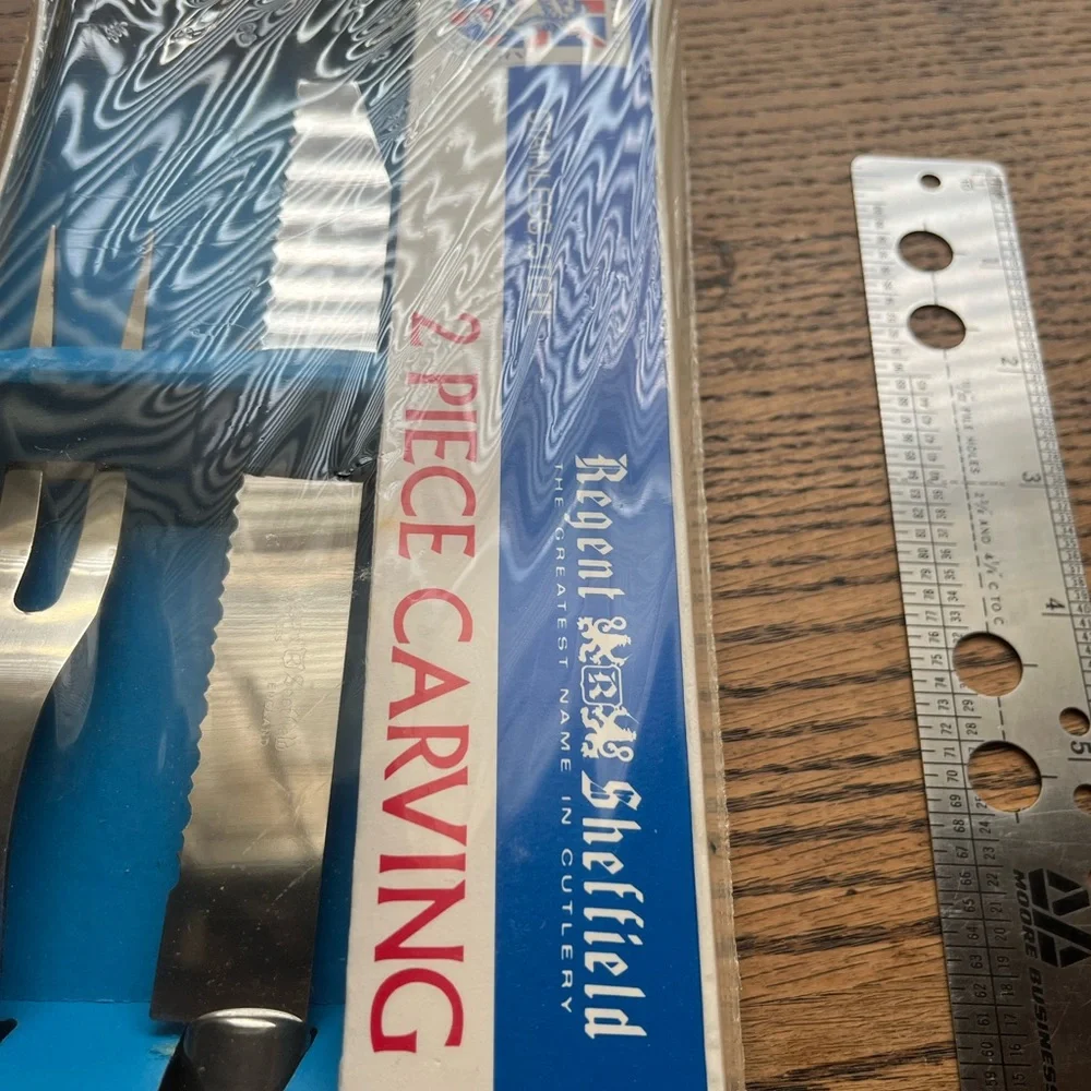 Regent Sheffield 2 Piece Carving Set New Old Stock